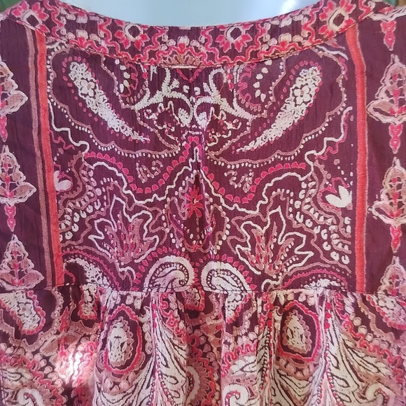 Emma G Paisley Print Women's Top medium - Picture 9 of 9